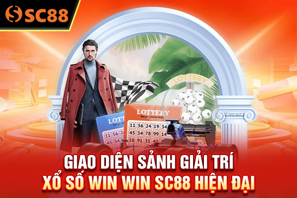 Giao diện sảnh giải trí xổ số Win Win SC88 hiện đại