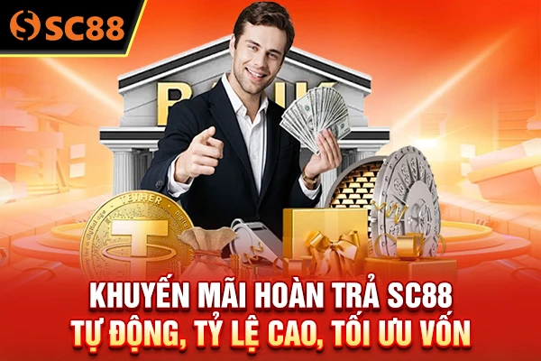 Khuyến Mãi Hoàn Trả SC88 Tự Động, Tỷ Lệ Cao, Tối Ưu Vốn