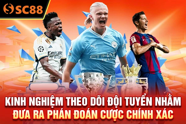 Kinh nghiệm theo dõi đội tuyển nhằm đưa ra phán đoán cược chính xác
