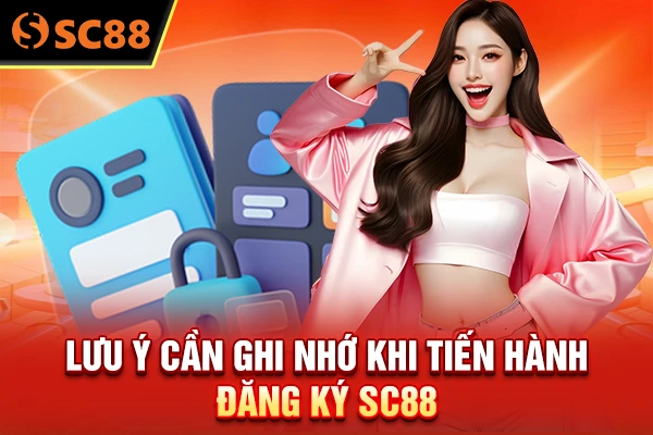 Lưu ý cần ghi nhớ khi tiến hành đăng ký SC88