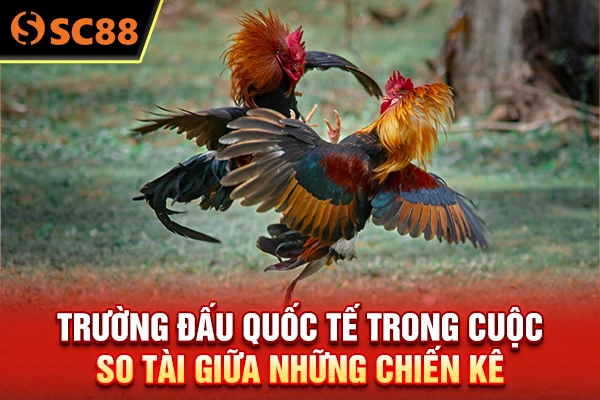 Trường đấu quốc tế trong cuộc so tài giữa những chiến kê