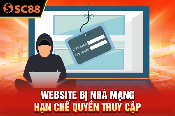 Website bị nhà mạng hạn chế quyền truy cập