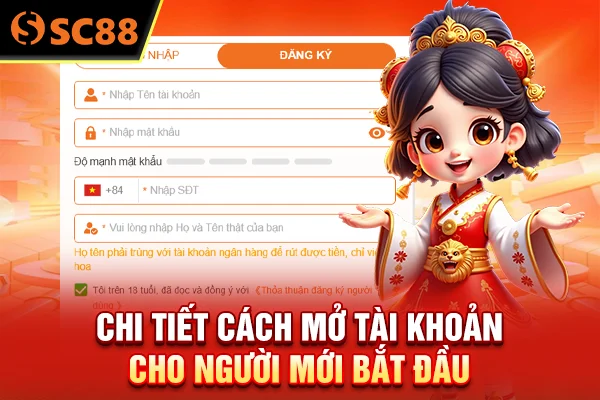 Chi tiết cách mở tài khoản cho người mới bắt đầu 